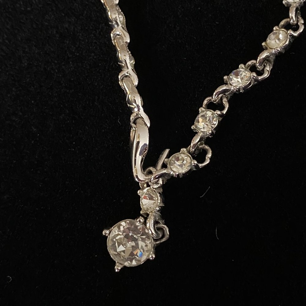 Vintage Bogoff Sparkling Crystal Necklace & Earri… - image 4